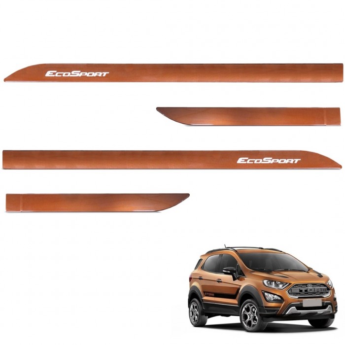 Jogo de Friso Lateral Ecosport 2013 a 2021 Marrom Trancoso Jogo de Friso Lateral Ecosport 2013 a 2021 Marrom Trancoso
