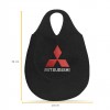 Lixeira Automotiva Cambio Logo Mitsubishi Carpete Bordado