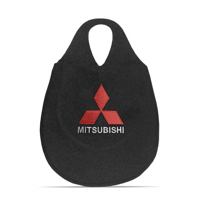 Lixeira Automotiva Cambio Logo Mitsubishi Carpete Bordado Lixeira Automotiva Cambio Logo Mitsubishi Carpete Bordado