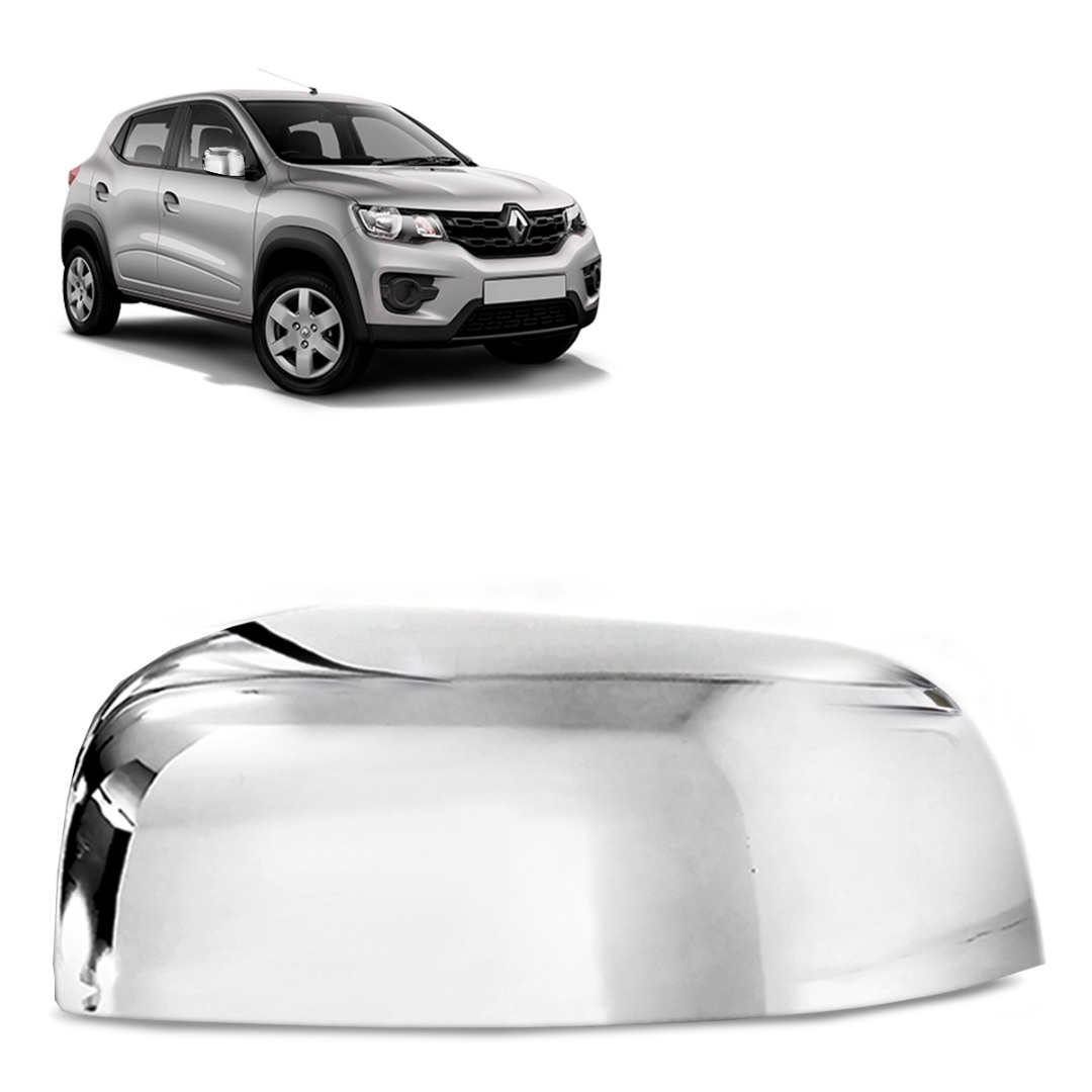 Aplique Capa de Retrovisor Kwid 2017 a 2023 Lado Direito Cromado