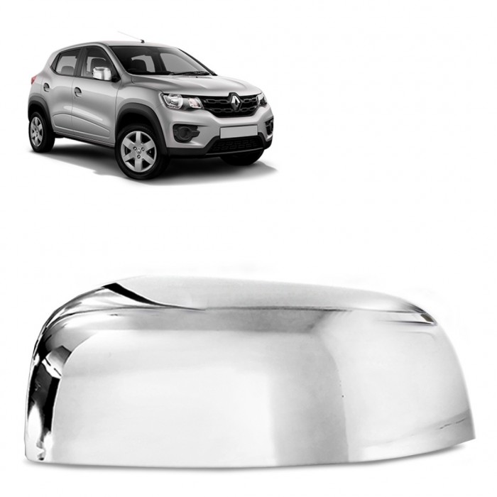 Aplique Capa de Retrovisor Kwid 2017 a 2023 Lado Direito Cromado Aplique Capa de Retrovisor Kwid 2017 a 2023 Lado Direito Cromado