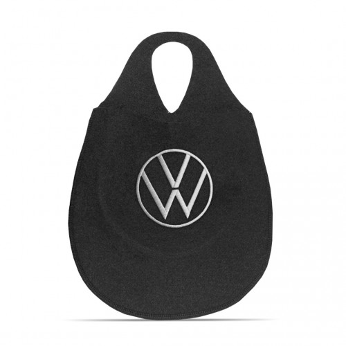 Lixeira Automotiva Cambio Logo Volkswagen Carpete Bordado Lixeira Automotiva Cambio Logo Volkswagen Carpete Bordado
